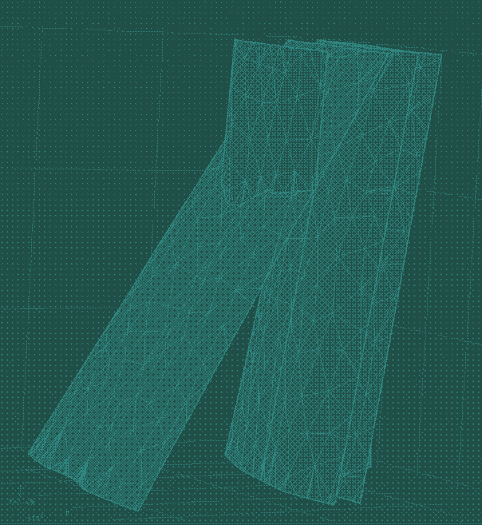 A stylized green background showing Zanskar’s geothermal modeling system, with faint wireframe-like grid lines and intersecting geometric forms, evoking a sense of data visualization, precision, and subsurface mapping.