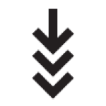 Drill Icon
Two bold downward-pointing chevrons stacked vertically. Conveys focus, penetration, and drilling into the earth.