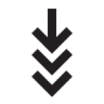 Drill Icon
Two bold downward-pointing chevrons stacked vertically. Conveys focus, penetration, and drilling into the earth.